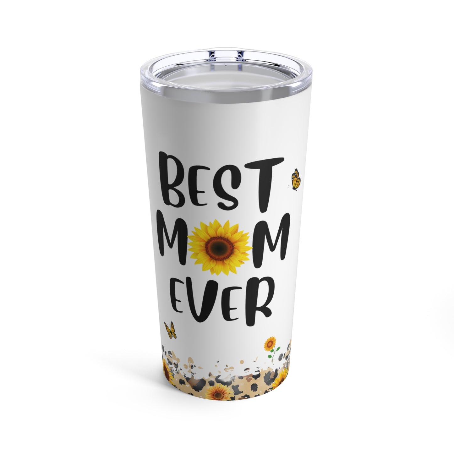 Sunflower best mom ever tumbler gift for mom