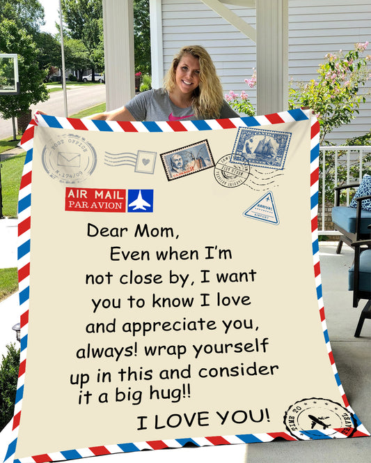 Mom Love Letter Blanket Gift For Mom