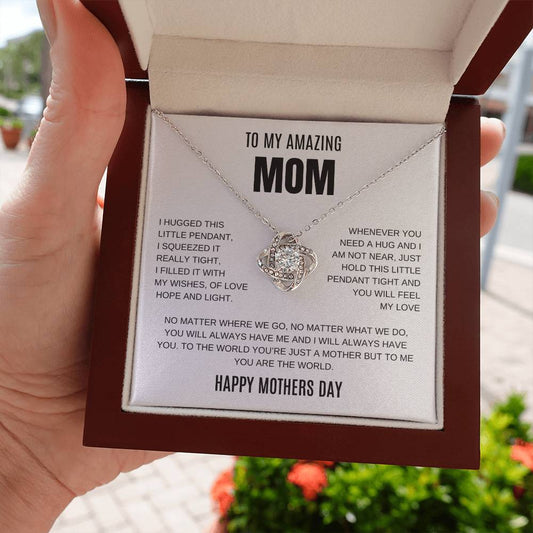 Whenever you need a hug necklace gift for mom